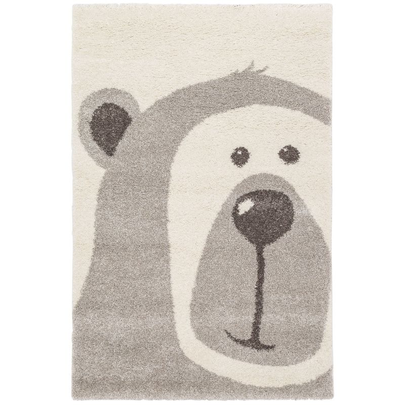 Tapis rectangulaire Ourson gris (80 x 150 cm) AFKliving