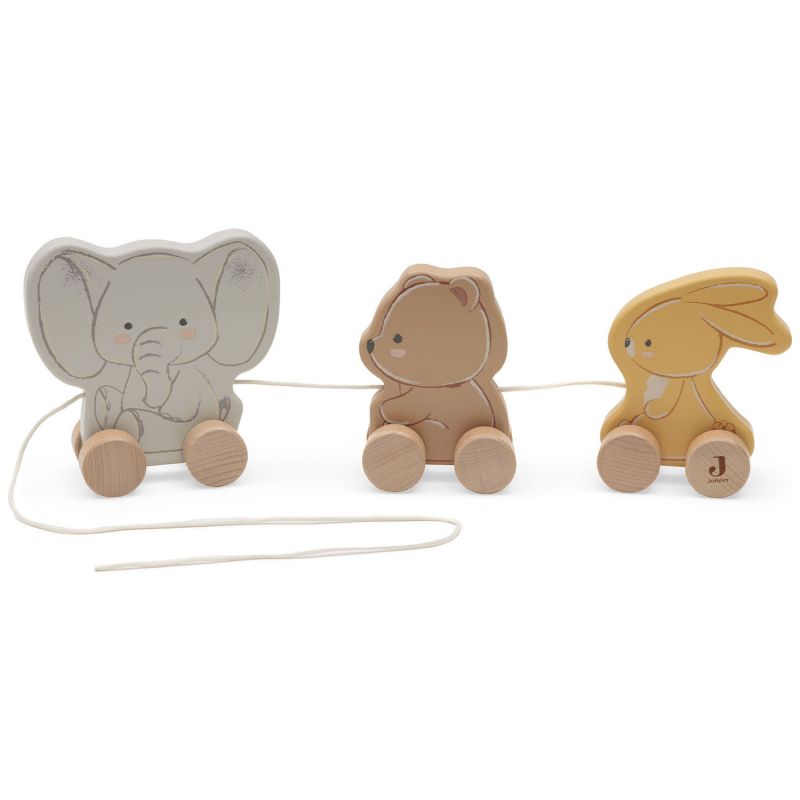 Jouet en bois à tirer Jollies Jollein Produit 1