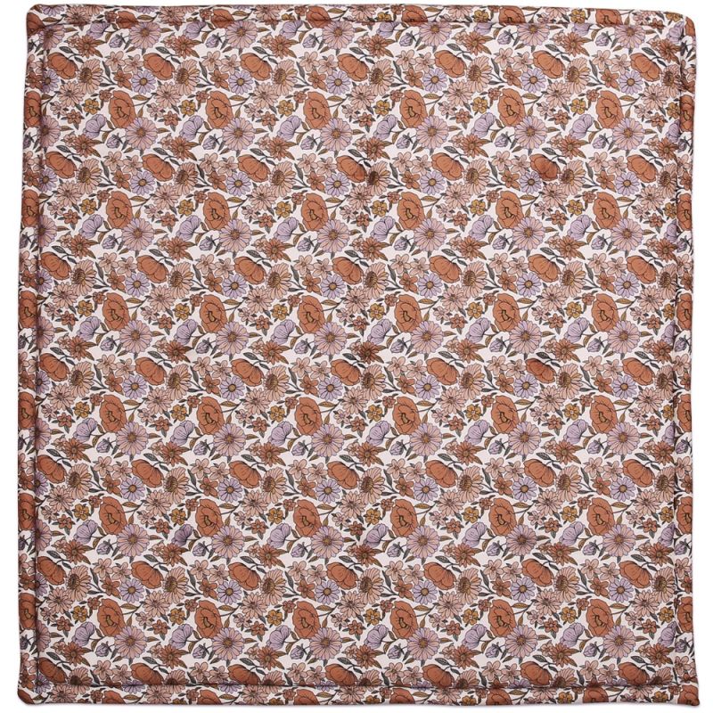 Tapis de jeu Tami Retro Flowers Mushie (95 x 95 cm) Charlie Crane