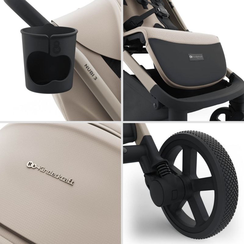 Poussette Nubi 3 Sand Beige Kinderkraft Produit 2