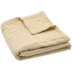 Couverture en gaze de coton Jacquard Vanilla (75 x 100 cm) - Jollein