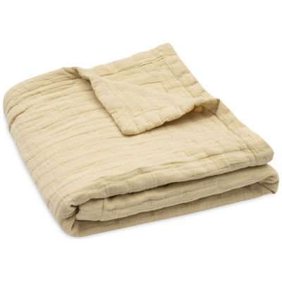 Couverture en gaze de coton Jacquard Vanilla (75 x 100 cm) Jollein