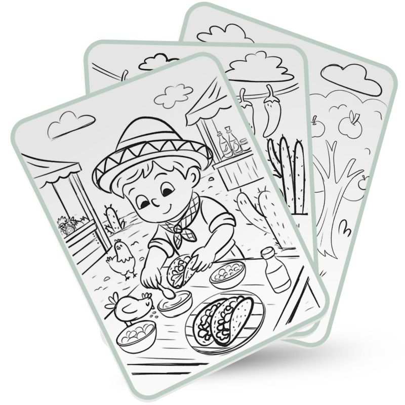 Tablette lumineuse avec dessins à décalquer KIDYDRAW Food around the world (6 ans et+) KIDYWOLF Produit 6