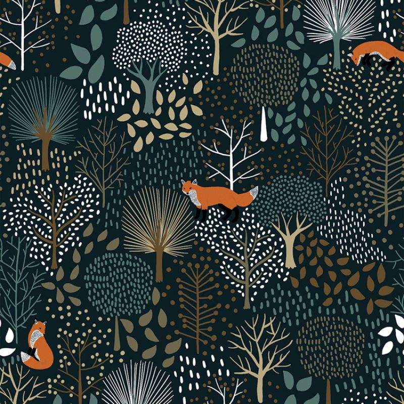 Papier peint intissé M. Fox (10 m) Lilipinso