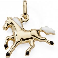 Pendentif Cheval (or jaune 375°) - Baby bijoux