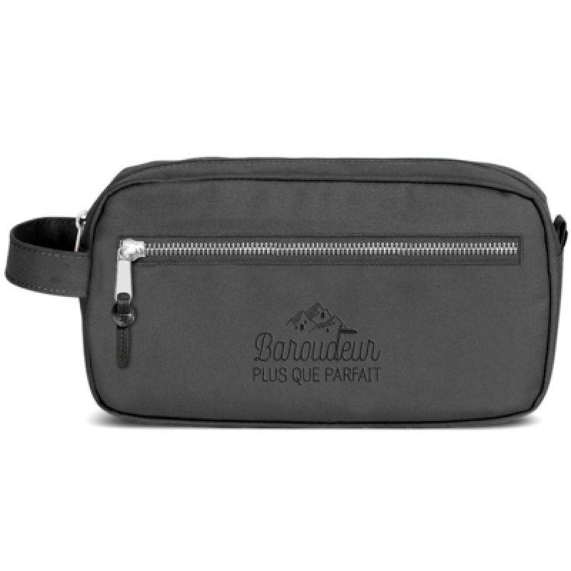 Trousse de toilette homme Baroudeur grise Créa Bisontine