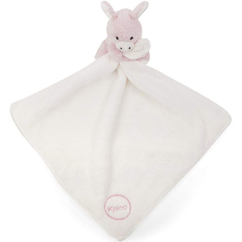 Doudou plat Les Amis Babies Regliss'anon rose Kaloo