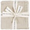 Lot de 3 mini lange Tender Beige/Linen (30 x 30 cm)  par Baby's Only