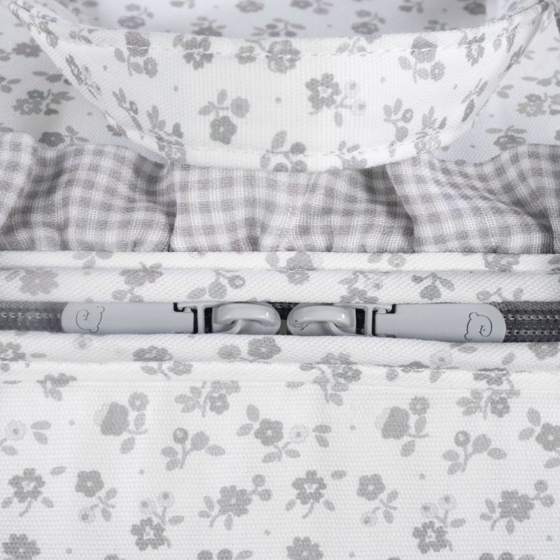 Valise de maternité Little Bloom Fleurs Gris Pasito a pasito Produit 9