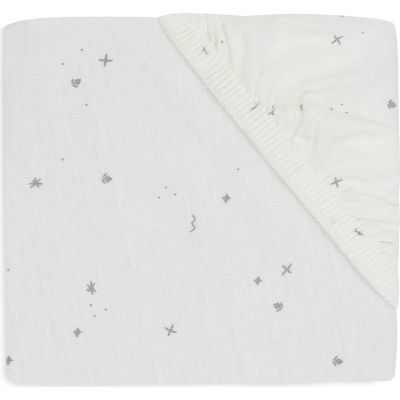 Drap housse en jersey Twinkling Sea Green (40 x 80 cm)  par Jollein