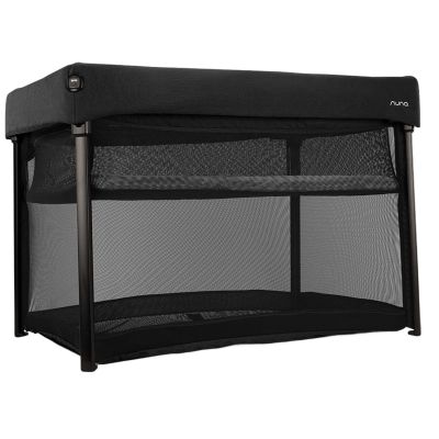 Lit parapluie PAAL avec drap en coton bio et moustiquaire Caviar
