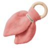 Anneau de dentition en bois Rose corail (personnalisable) Les Griottes Produit 1