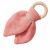 Variation Corail du produit Anneau de dentition en bois Rose corail (personnalisable) de la marque Les Griottes