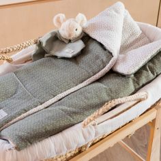 Nid d'ange et couverture à pois Poppy Mousse