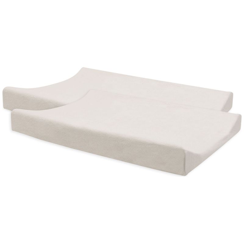 Lot de 2 housses de matelas à langer en éponge Oatmeal (50 x 70 cm) Jollein Produit 1