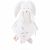 Variation Blanc, beige, marron du produit Doudou attache sucette Snow Bali, Moka & Snow de la marque Noukie's