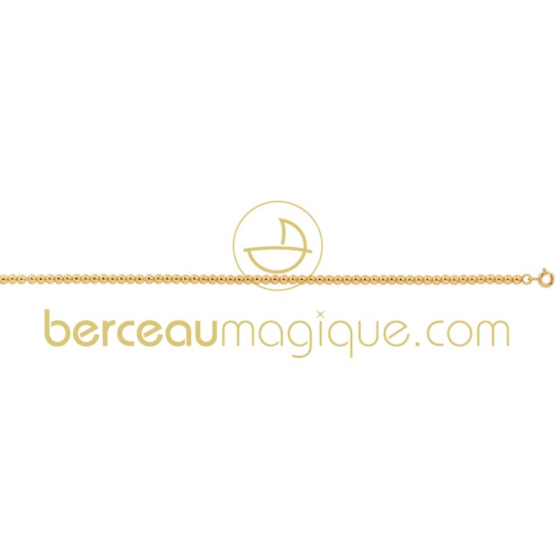 Bracelet petites boules (or jaune 750°) Berceau magique bijoux