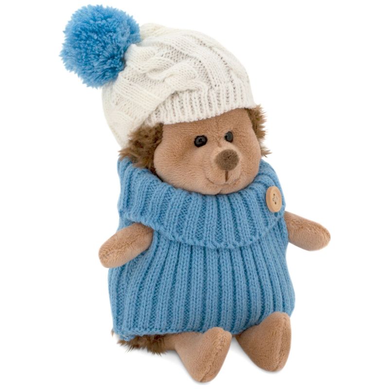 Hérisson avec bonnet blanc/bleu Prickle (15 cm assis) Orange Toys Produit 1