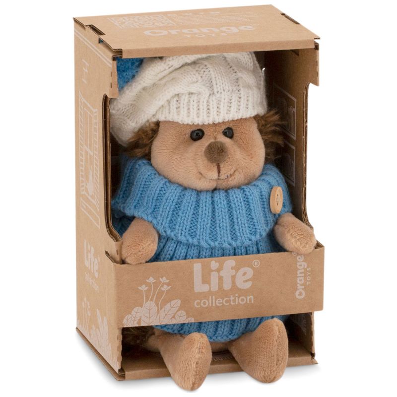 Hérisson avec bonnet blanc/bleu Prickle (15 cm assis) Orange Toys Packaging 5