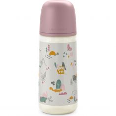 Biberon tétine SXPro L Walk In The park rose (360ml) - Suavinex