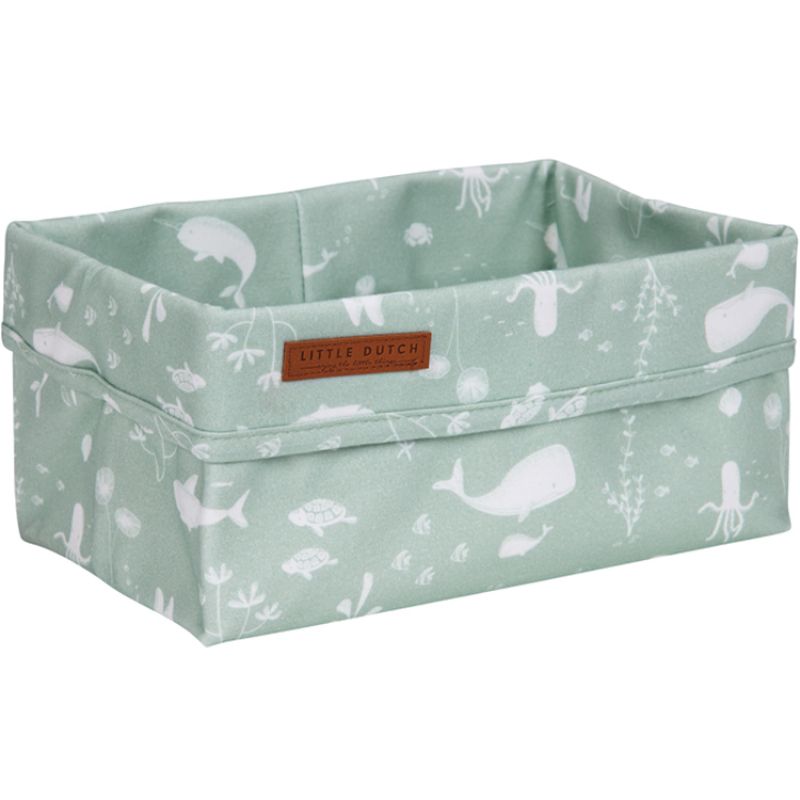 Panier de toilette Ocean mint (25 x 15 cm) Little Dutch