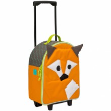 Petite valise à roulettes 4 kids renard orange  par Lässig 