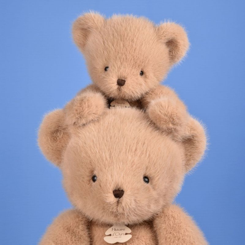 Peluche ours Clémentin Miel Amande (60 cm) Histoire d'Ours Ambiance 3