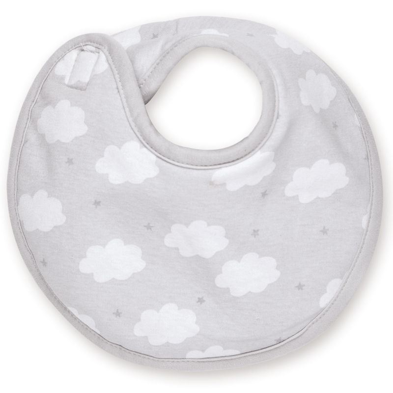 Bavoir à velcro Milky aladin en jersey plum Bemini
