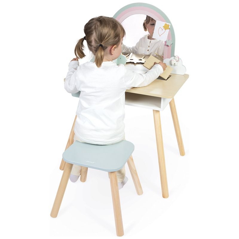 Coiffeuse en bois Licorne et accessoires Janod Produit 4
