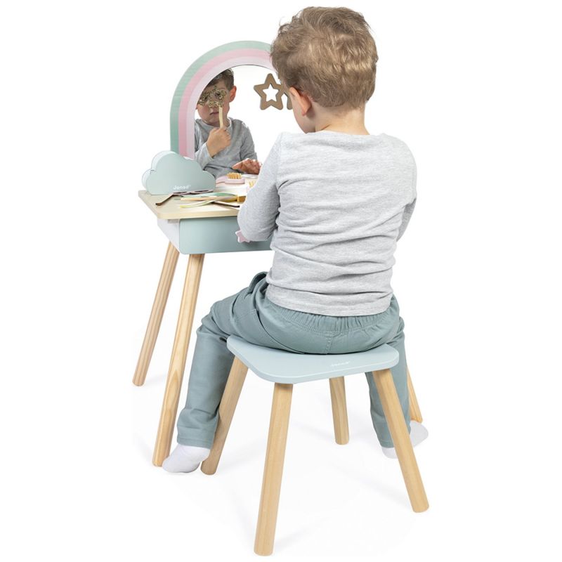 Coiffeuse en bois Licorne et accessoires Janod Produit 5