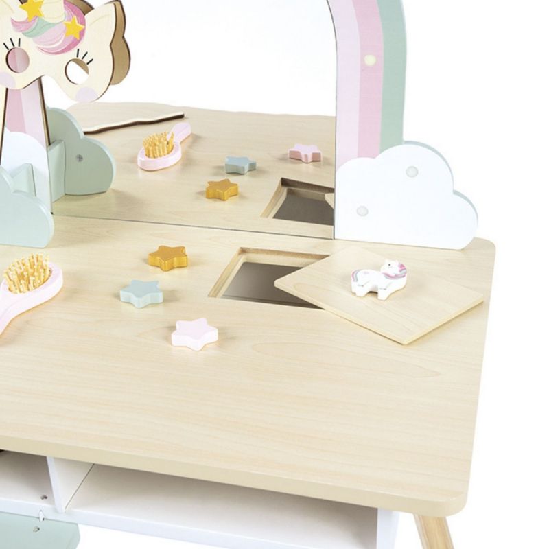 Coiffeuse en bois Licorne et accessoires Janod Produit 7