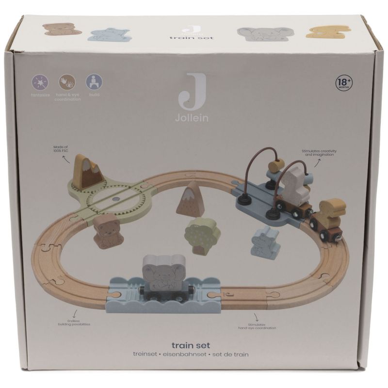 Set de train en bois Jollies Jollein Packaging 9