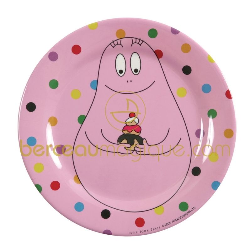 Grande assiette Barbapapa Petit Jour Paris