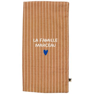 Protège livret de famille Rayures Fines (personnalisable)