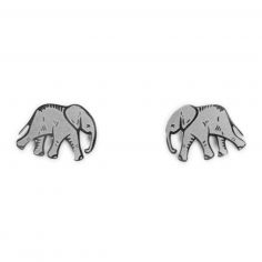 Boucles d'oreilles Éléphant Argent - Mava