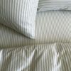 Drap housse en percale de coton Rayé Tilleul (80 x 160 cm) Kadolis Ambiance 4