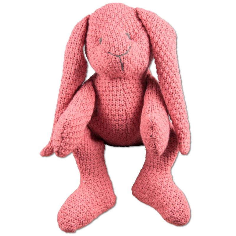 Peluche lapinou Robust Maille rose framboise (30 cm) Baby's Only