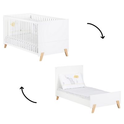 Lit bébé évolutif Little Big Bed Joy naturel (70 x 140 cm) Baby Price