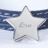 Bracelet cuir Amazone étoile (argent 925°)  par Petits trésors