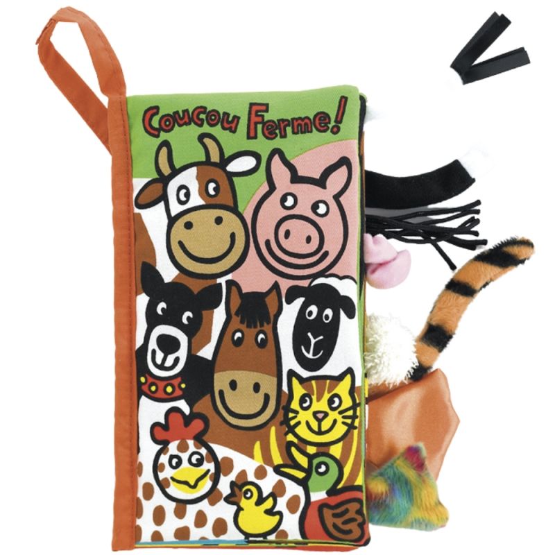 Livre d'activités en tissu Coucou ferme Jellycat