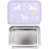 Lunch box en acier inoxydable Rêves de licorne A Little Lovely Company Produit ouvert 4