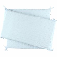 Tour de lit bleu Mix et Match (pour lits 60 x 120 cm ou 70 x 140 cm)  par Noukie's