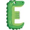 Lettre E en bois Crocodile vert - Moulin Roty
