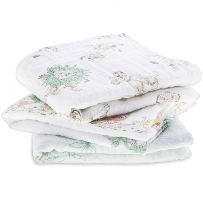Lot de 3 langes Le roi lion (70 x 70 cm) aden + anais