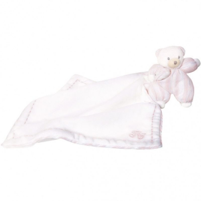 Doudou peluche Prosper l'ours polaire rose Tartine et Chocolat