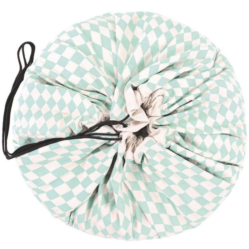 Sac à jouets 2 en 1 vert et blanc Diamond vert Play&Go