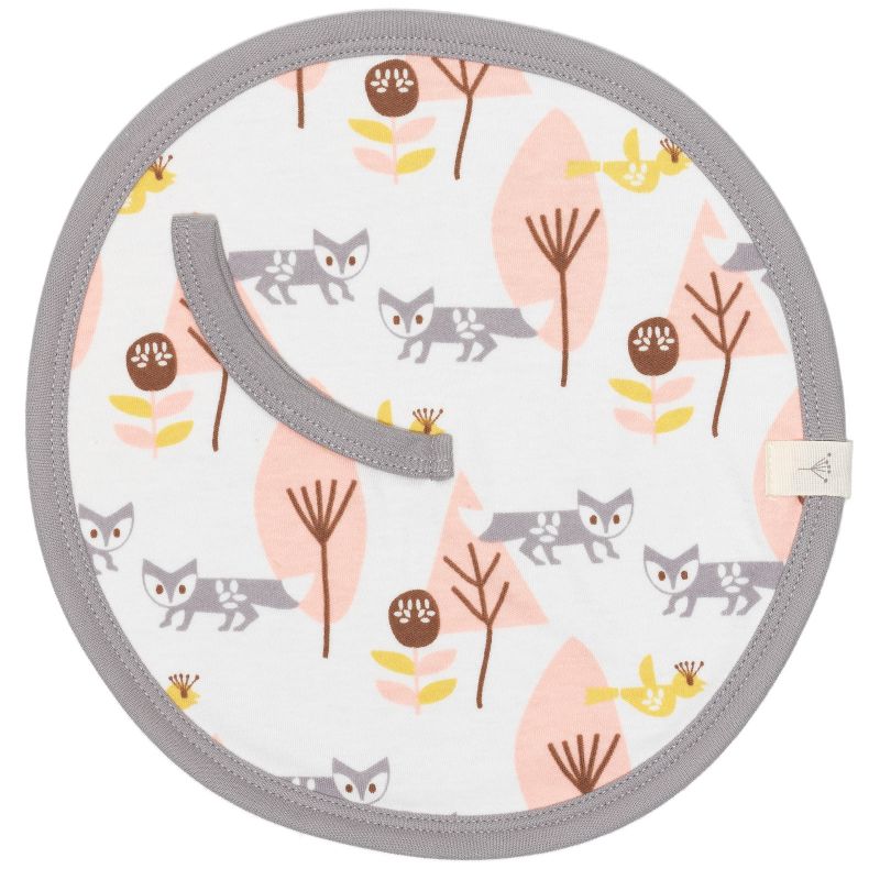 Doudou attache-sucette renard rose Fresk