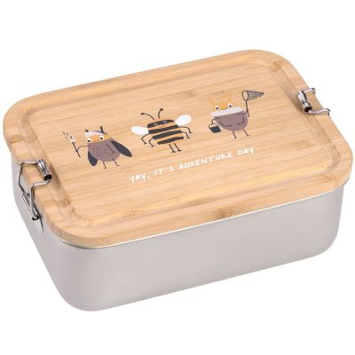 Lunch box en inox et bambou Nature