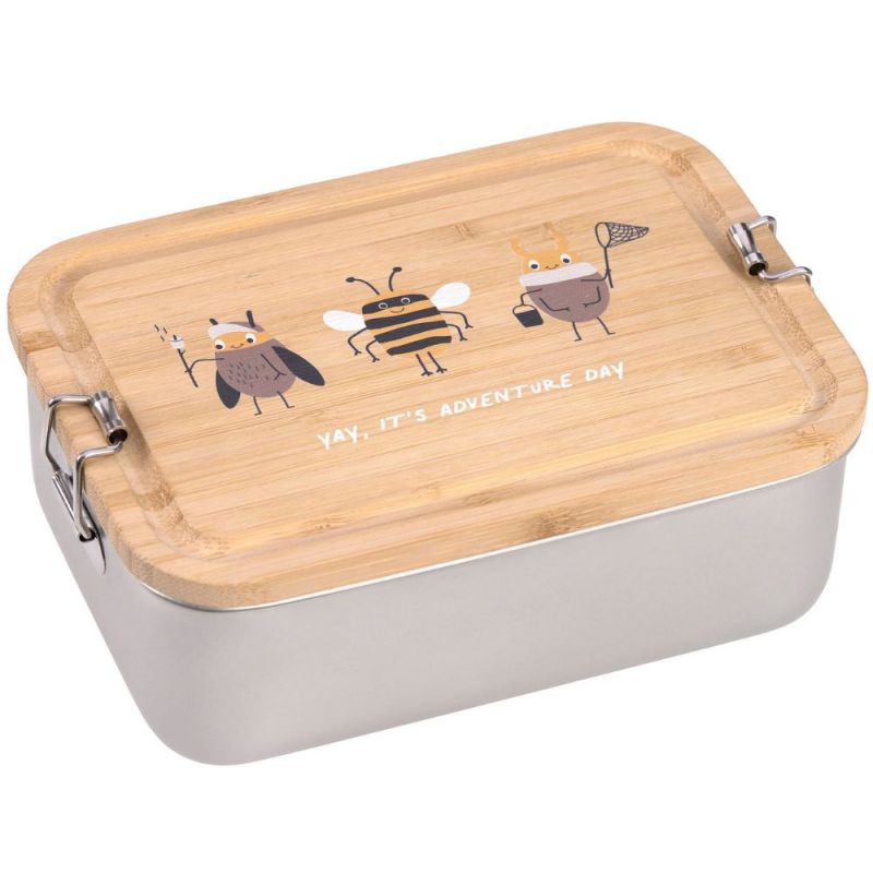 Lunch box en inox et bambou Nature Lässig