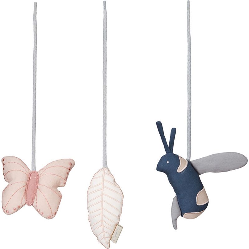 Lot de 3 jouets d'éveil à suspendre Flower Friends Cam Cam Copenhagen